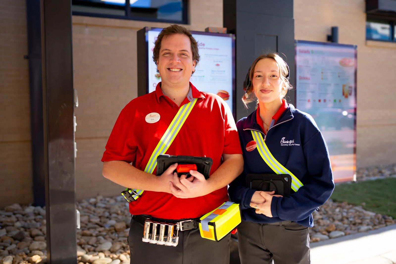 Chick-fil-A team members at a grand opening